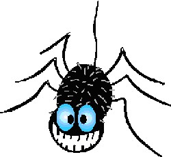 Halloween Spider Grinning