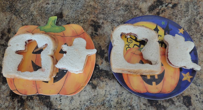 Peanut Butter and Jelly Ghosts Recipe.